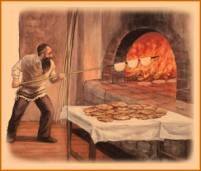 Matzah baking